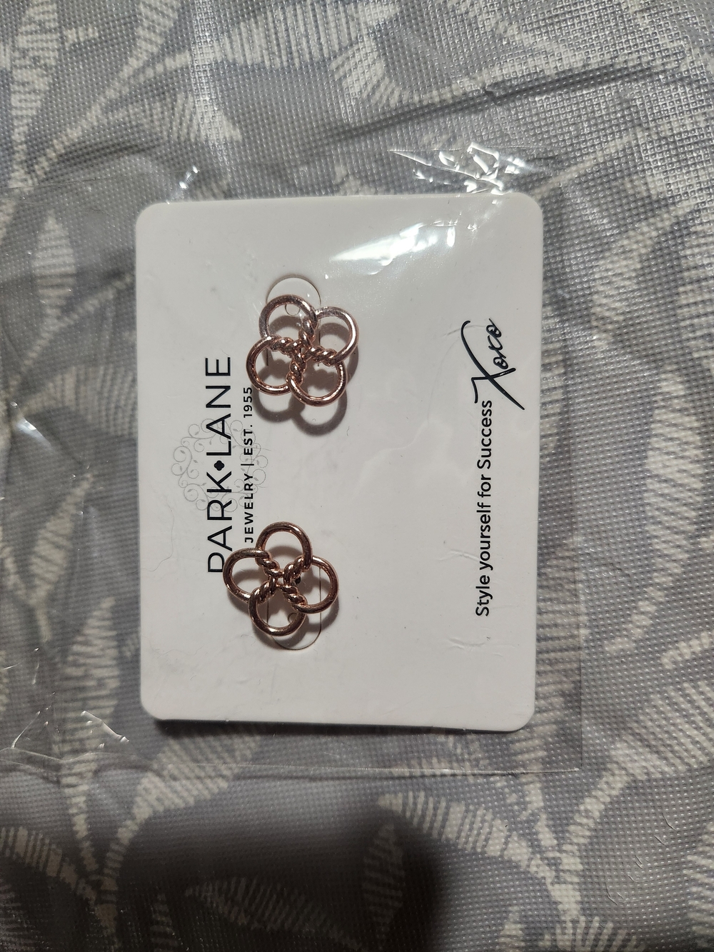 park Lane Rose Gold clover   Earrings